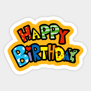 happy birthday Sticker